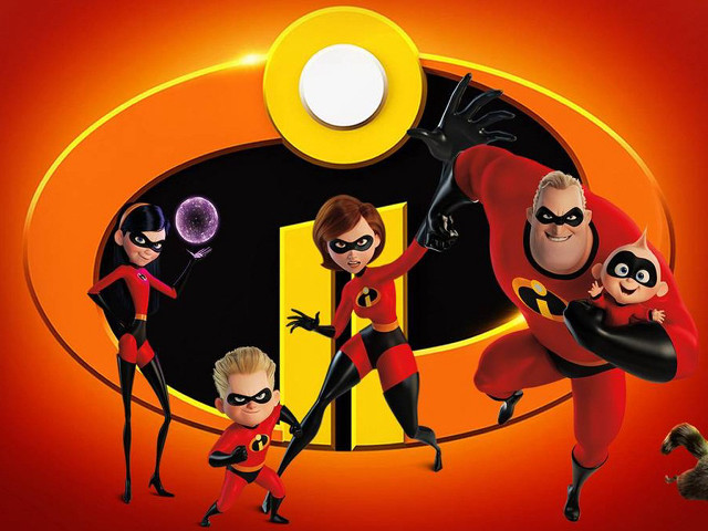 Cartoon characters red background yellow free wallpaper - medium preview image