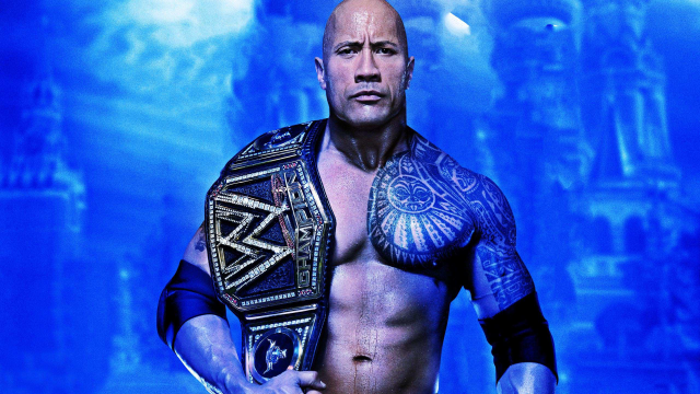 Man wrestling ring blue background free wallpaper - medium preview image