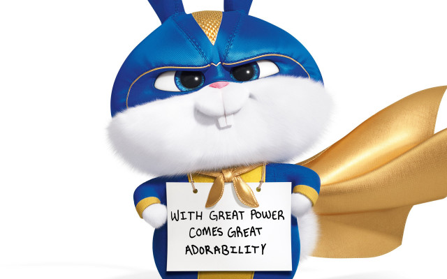 Cartoon character holding sign message free wallpaper - medium preview image