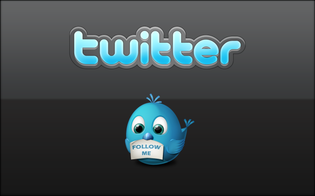 Twitter logo sticker follow me free wallpaper - medium preview image