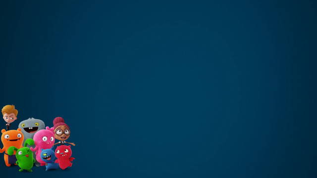 Cartoon characters line blue background free wallpaper - medium preview image