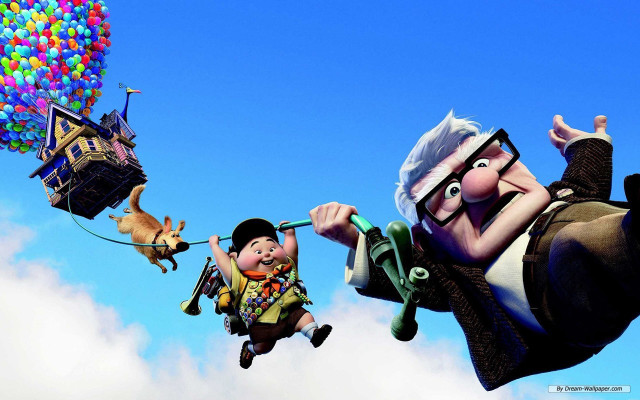 Cartoon character dog parachute balloons free wallpaper - medium preview image