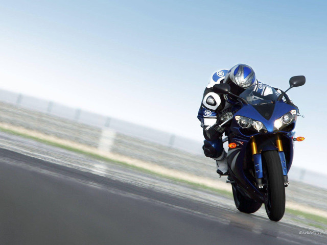 Motorcycle rider track sky fence free wallpaper - medium preview image