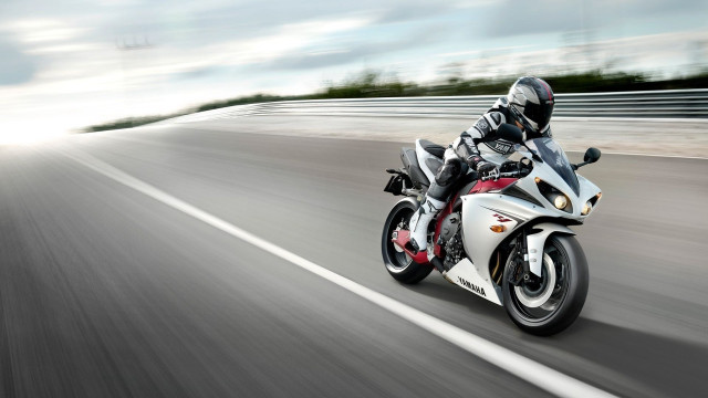 Motorcycle ride road sky clouds #2 free wallpaper - medium preview image