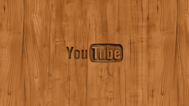 Wooden wall youtube logo background free wallpaper - medium preview image