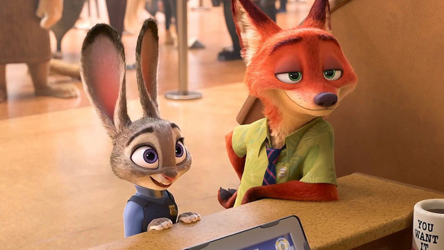 Cartoon character fox desk laptop free wallpaper for desktop - medium preview image