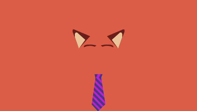 Red purple black tie cat free wallpaper - medium preview image