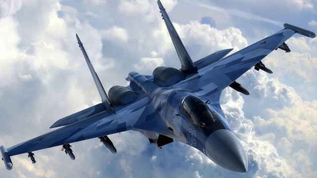 Fighter jet cloudy sky landing #5 free wallpaper - medium preview image