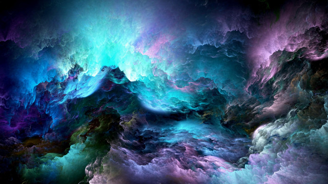Colorful abstract painting black background #2 free wallpaper - medium preview image