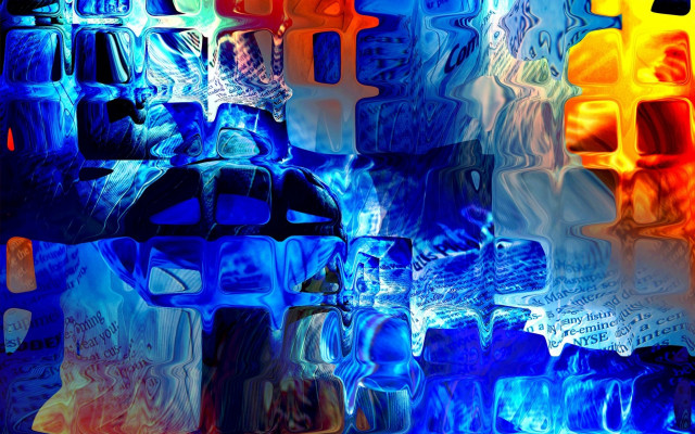 Colorful abstract car blue orange free wallpaper - medium preview image