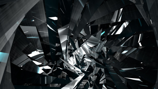 Large black white abstract glass free wallpaper - medium preview image