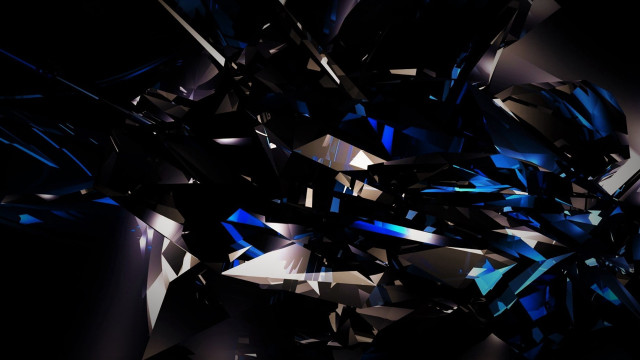 Large blue object glass pieces free wallpaper - medium preview image