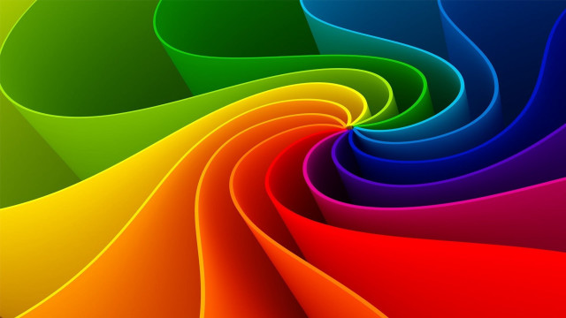Colorful spiral black background white free wallpaper - medium preview image