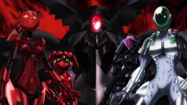 Animated characters dark room red #2 free wallpaper - medium preview image