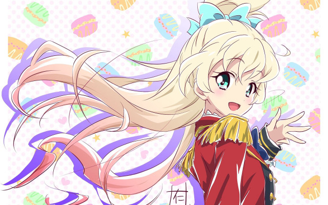 Blonde girl long hair bow free wallpaper - medium preview image