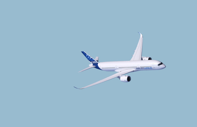 Large passenger jet blue sky #9 free wallpaper - medium preview image
