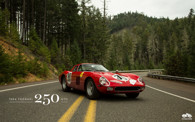 Red sports car forest road #3 free wallpaper - medium preview image