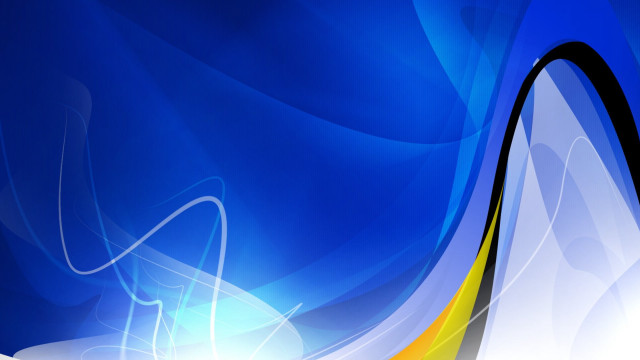 Blue yellow abstract curved white free wallpaper - medium preview image