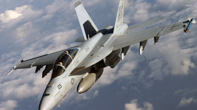Fighter jet cloudy sky propeller #2 free wallpaper - medium preview image