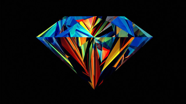 Diamond black background black background free wallpaper - medium preview image