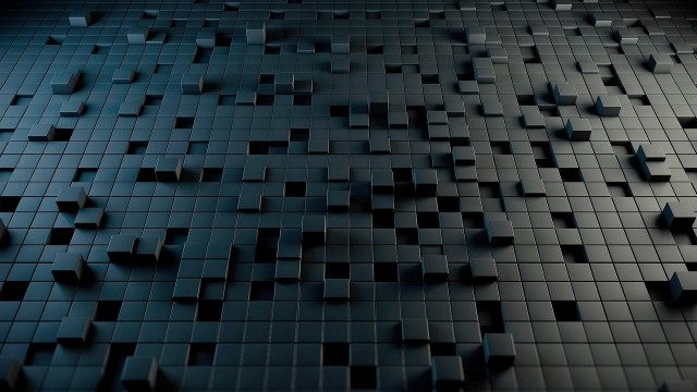 Black blue star tiled wall free wallpaper - medium preview image
