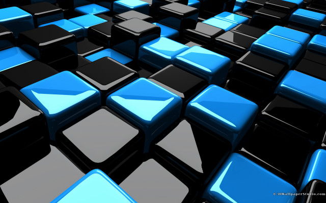Blue black squares group black #3 free wallpaper - medium preview image