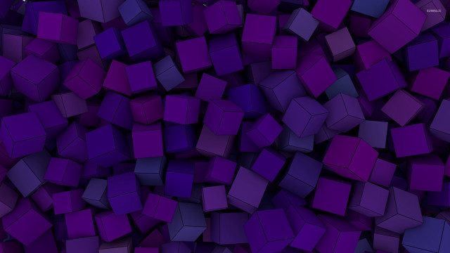 Purple cubes scattered pattern similar free wallpaper - medium preview image