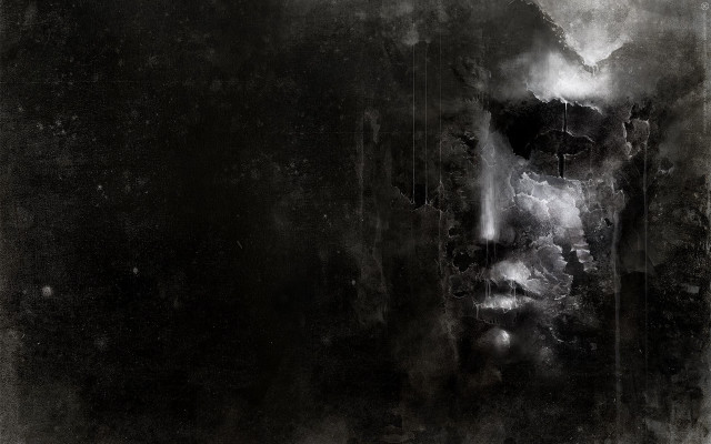Man beard black white background free wallpaper - medium preview image