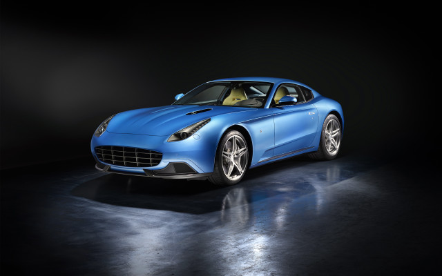 Blue sports car dark room #28 free wallpaper - medium preview image