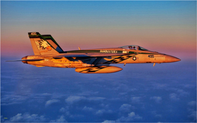 Fighter jet blue sky clouds #32 free wallpaper - medium preview image