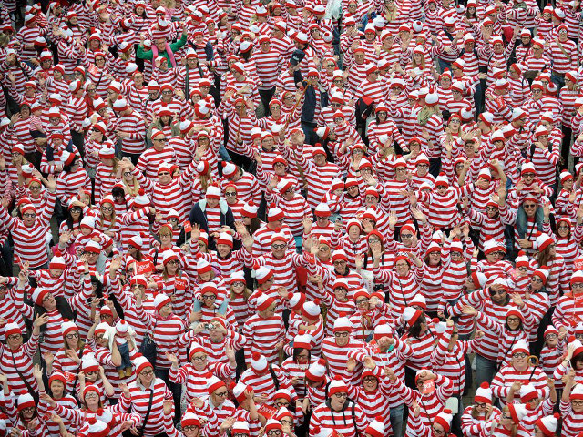 Red white striped outfits hats free wallpaper - medium preview image