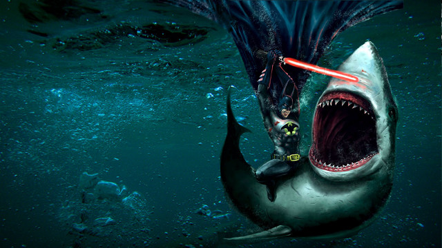 Shark light saber rider man free wallpaper - medium preview image