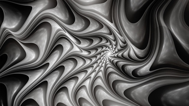 Black white swirly pattern white #2 free wallpaper - medium preview image