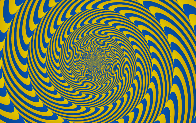 Blue yellow swirl green center #2 free wallpaper - medium preview image