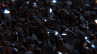 Shiny black objects night sky - octane renderer free wallpaper