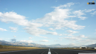 Road mountains sky clouds cars - the road free wallpaper