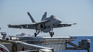 Fighter jet takeoff ship ocean - a ship in the ocean free wallpaper