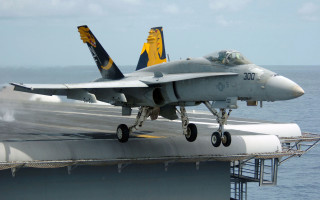 Fighter jet taking off aircraft 2 - turnaround free wallpaper