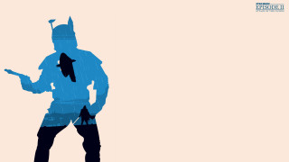 Man blue costume gun knife - anton fadeev free wallpaper