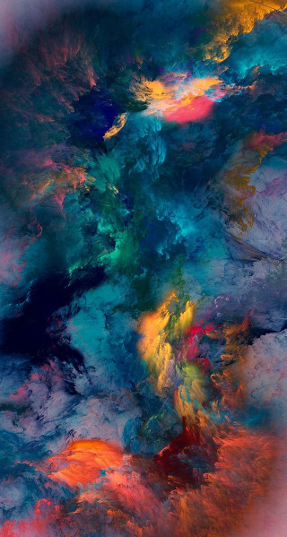 Colorful sky painting clouds artistic 2 - a colorful sky free wallpaper