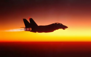 Fighter jet sunset sky jet - a sunset sky free wallpaper
