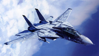 Fighter jet cloudy sky jet - a cloudy blue sky free wallpaper