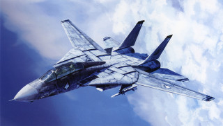Fighterjet cloudyblue sky pilot jetengine - shaded free wallpaper