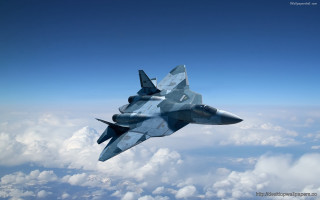 Fighter jet clouds blue sky 8 - constructivism free wallpaper