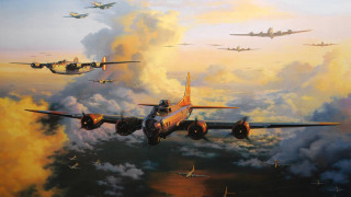 Planes flying sky clouds above - plane free wallpaper