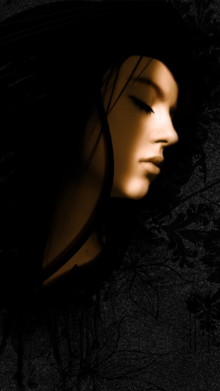 Woman face eyes closed hair - a womans face free wallpaper