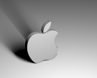 Apple logo gray background shadow - a shadow free wallpaper