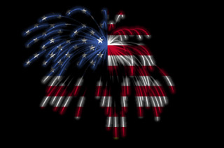 Fireworks american flag colors black - a fireworks display free wallpaper