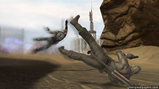 Man falling plane desert mountain - a man free wallpaper