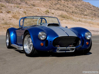 Blue sports car mountain cobra - a parking lot next free wallpaper